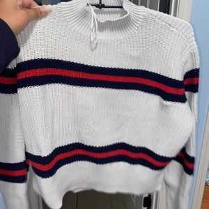 gucci esque crop sweater